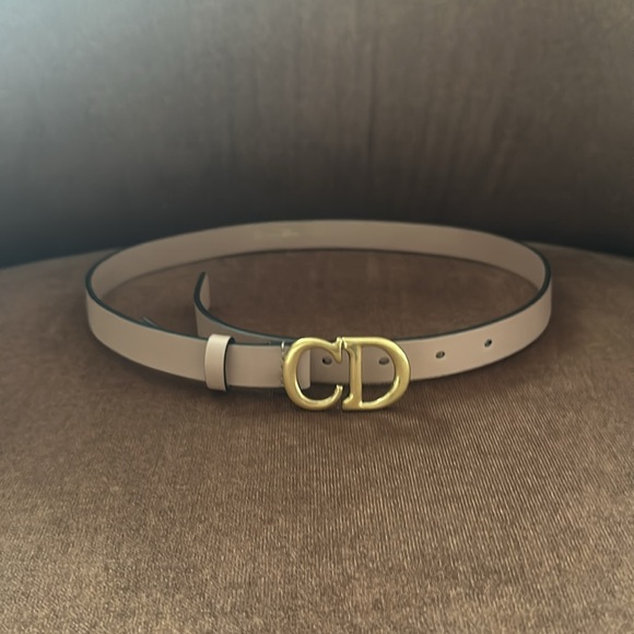 Christian Dior Rose Des Vents 20mm Saddle Belt - 75 - Picture 5 of 15